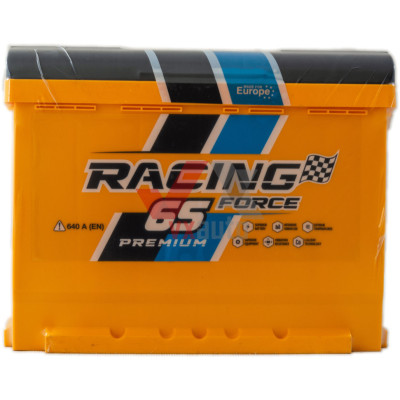 Аккумулятор 65 прямая (+ слева) 640A Force Racing Premium