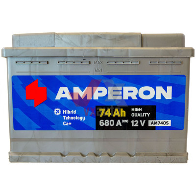 Аккумулятор 74 обратная (+ справа) 680А Amperon