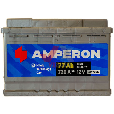 Акумулятор 77 зворотня (+ справа) 720A Amperon
