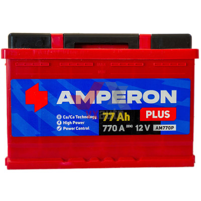 Акумулятор 77 зворотня (+ справа) 770A Amperon