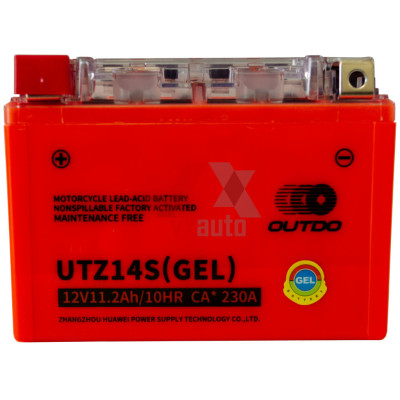 Аккумулятор мото 12v 11.2Ah 230А Outdo под болт