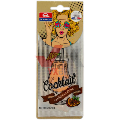 Ароматизатор Dr. Marcus Cocktail  Caribbean Drink (Карибский Напиток) листок