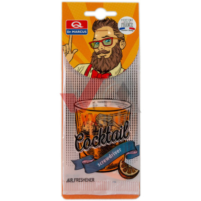 Ароматизатор Dr. Marcus Cocktail  Screwdriver (Отвертка) листок