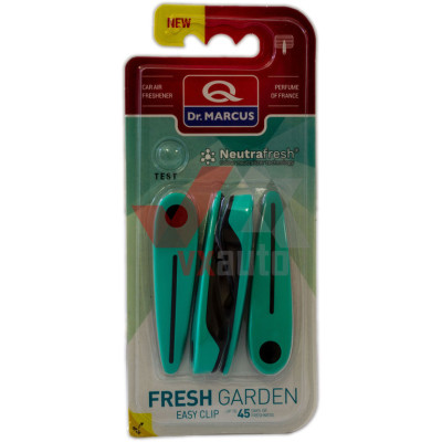 Ароматизатор Dr. Marcus Easy Clip  Fresh Garden (Свежий Сад) клипсы на дефлектор (в упак. 4 шт.)
