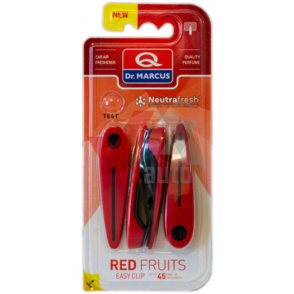 Ароматизатор Dr. Marcus Easy Clip  Red Fruits (Червоні Фрукти) кліпси на дефлектор (в упак. 4 шт.)