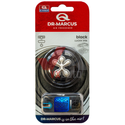 Ароматизатор Dr. Marcus Lucky Pin Black (Чорний) підвісний; на дефлектор