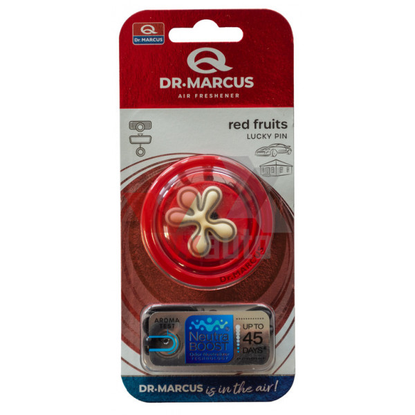 Ароматизатор Dr. Marcus Lucky Pin Red Fruits (Червоні Фрукти) підвісний; на дефлектор