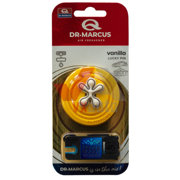 Ароматизатор Dr. Marcus Lucky Pin Vanilla (Ваніль) підвісний; на дефлектор