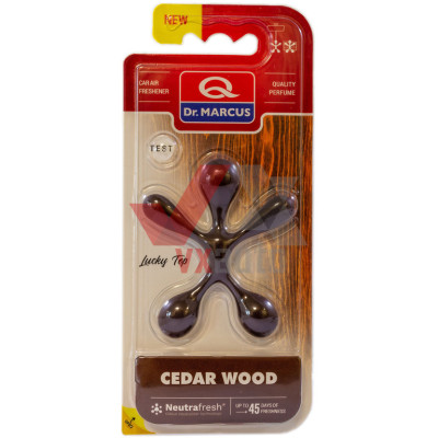 Ароматизатор Dr. Marcus Lucky Top  Cedar Wood (Кедровое Дерево) подвесной; на дефлектор