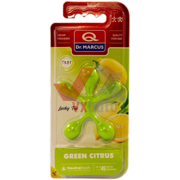 Ароматизатор Dr. Marcus Lucky Top  Green Citrus (Зеленый Цитрус) подвесной; на дефлектор