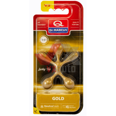 Ароматизатор Dr. Marcus Lucky Top Gold (Золото) подвесной; на дефлектор