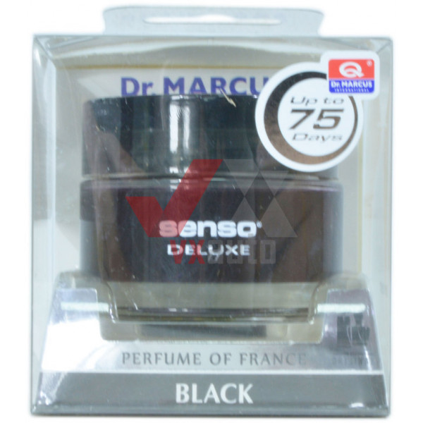 Ароматизатор Dr. Marcus Senso Delux  Black (Чорний) 50 мл гель на панель приладів