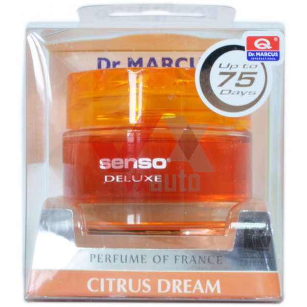 Ароматизатор Dr. Marcus Senso Delux  Citrus Dream (Цитрусова Мрія) 50 мл гель на панель приладів