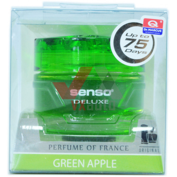 Ароматизатор Dr. Marcus Senso Delux  Green Apple (Зеленое Яблоко) 50 мл гель на приборную панель