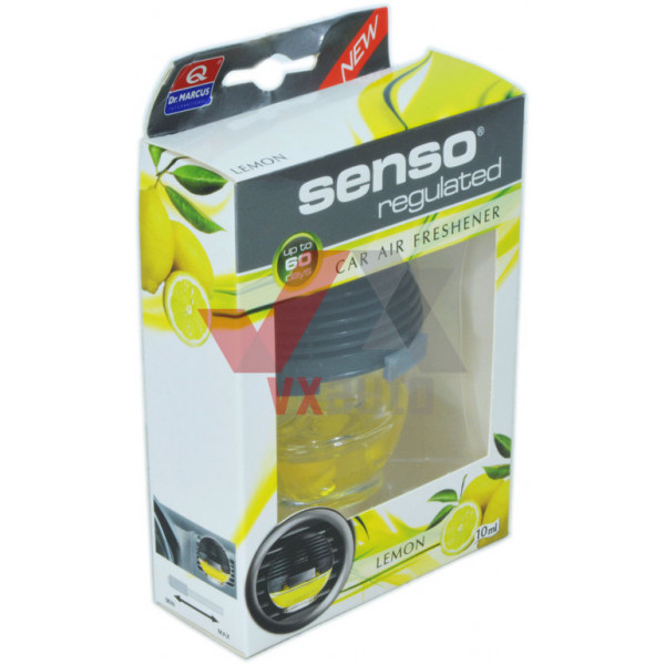 Ароматизатор Dr. Marcus Senso Regulated  Lemon (Лимон) 10 мл динамик с флаконом на дефлектор