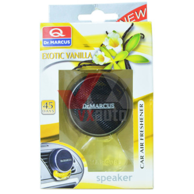 Ароматизатор Dr. Marcus Speaker Bialy  Exotic Vanilla (Экзотическая Ваниль) 8 мл динамик с флаконом на дефлектор