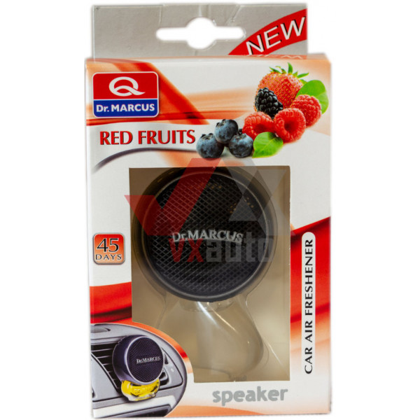 Ароматизатор Dr. Marcus Speaker Bialy  Red Fruits (Червоні Фрукти) 8 мл динамік з флаконом на дефлектор