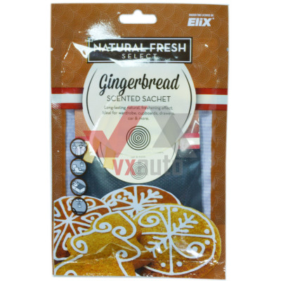 Ароматизатор ELIX Sachet  Gingerbread (Імбирний Пряник) листок
