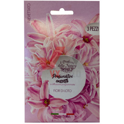 Ароматизатор Geca Profumatori casseto Fiori Di Loto (Цветы Лотоса) лист, к-т (3 шт.)