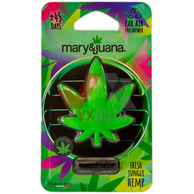 Ароматизатор Mary&Juana Polimer Green подвесной; на дефлектор