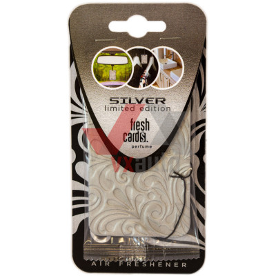 Ароматизатор ReadySteady Fresh Cards Silver (Серебряный) листок