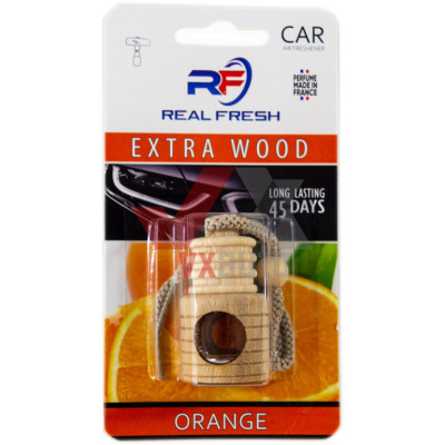 Ароматизатор Real Fresh Extra wood Orange/ angerine (Апельсин/Мандарин) 5 мл флакон на зеркало