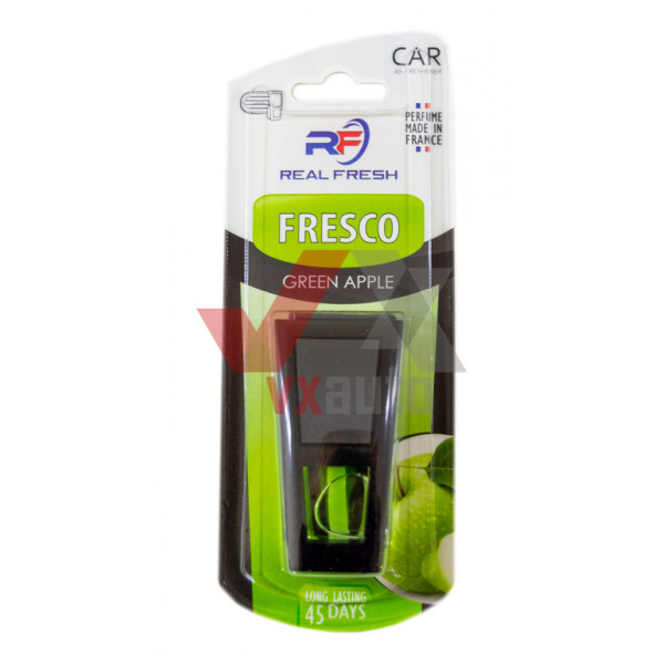 Ароматизатор Real Fresh Fresco Green Apple (Зелене Яблуко) 8 мл динамік з флаконом на дефлектор
