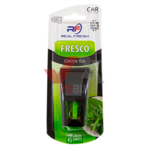 Ароматизатор Real Fresh Fresco Green Tea (Зелений Чай) 8 мл динамік з флаконом на дефлектор