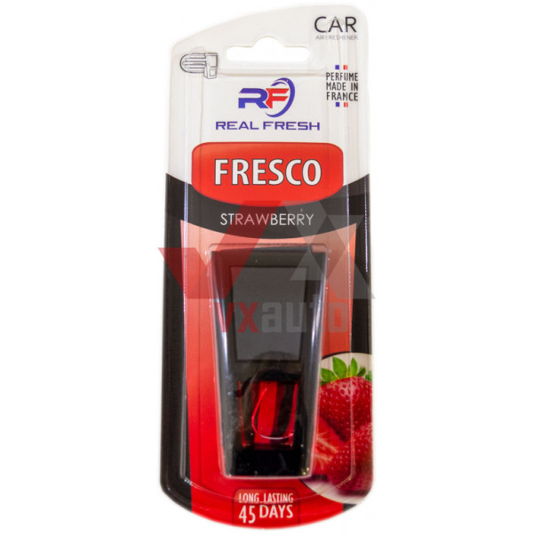 Ароматизатор Real Fresh Fresco Strawberry (Полуниця) 8 мл динамік з флаконом на дефлектор