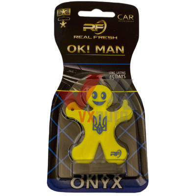 Ароматизатор Real Fresh Ok! Man Onyx (Оникс) листок