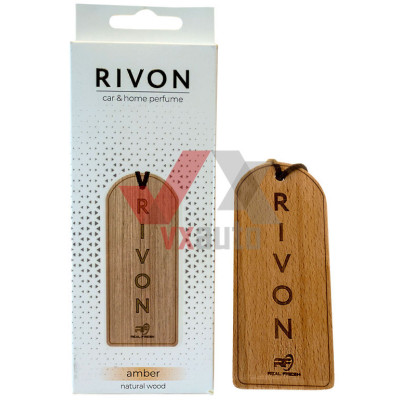 Ароматизатор Real Fresh Rivon Natural Wood Amber (Янтарь) подвесной