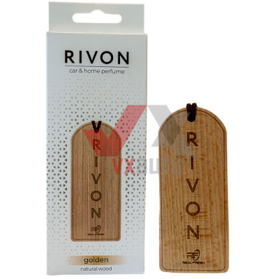 Ароматизатор Real Fresh Rivon Natural Wood Golden (Золотой) подвесной