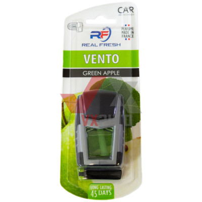 Ароматизатор Real Fresh Vento Green Apple (Зеленое Яблоко) 8 мл динамик с флаконом на дефлектор