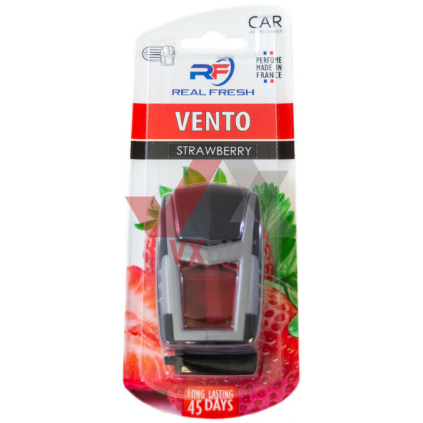 Ароматизатор Real Fresh Vento Strawberry (Клубника) 8 мл динамик с флаконом на дефлектор
