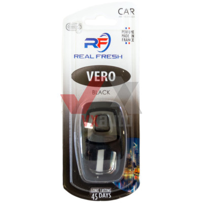 Ароматизатор Real Fresh Vero Black (Черный) 8 мл динамик с флаконом на дефлектор