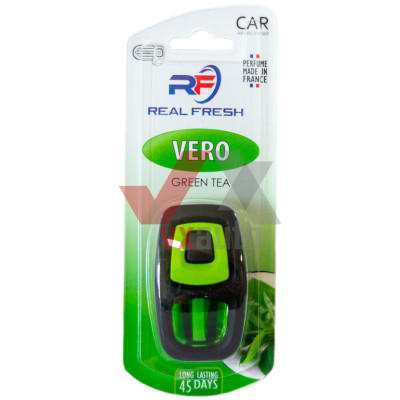 Ароматизатор Real Fresh Vero Green Tea (Зеленый Чай) 8 мл динамик с флаконом на дефлектор