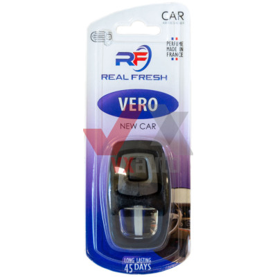 Ароматизатор Real Fresh Vero New Car (Новая Машина) 8 мл динамик с флаконом на дефлектор
