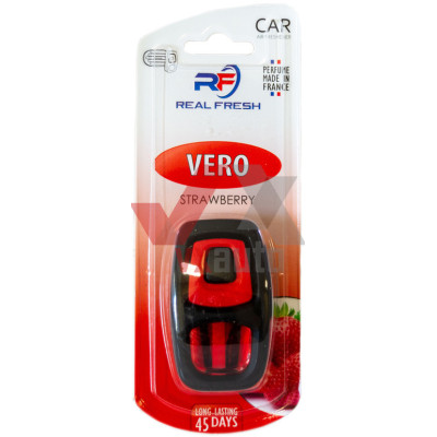 Ароматизатор Real Fresh Vero Strawberry (Клубника) 8 мл динамик с флаконом на дефлектор