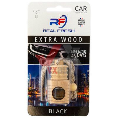 Ароматизатор Real Fresh Wood duo Black (Черный) 5 мл флакон на зеркало