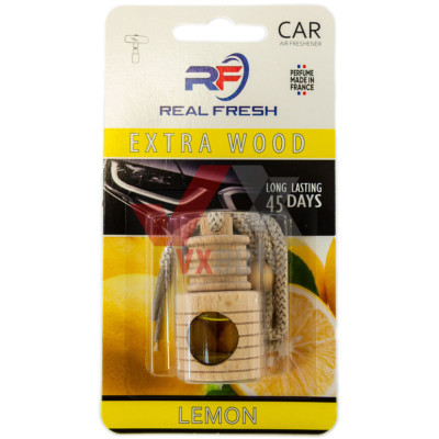 Ароматизатор Real Fresh Wood duo Lemon (Лимон) 5 мл флакон на зеркало