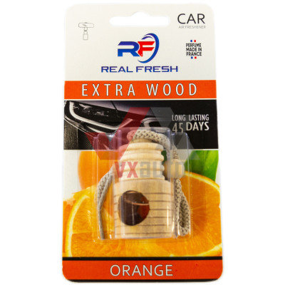 Ароматизатор Real Fresh Wood duo Orange/ angerine (Апельсин/Мандарин) 5 мл флакон на зеркало