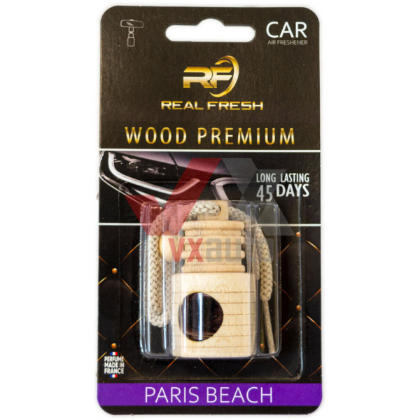 Ароматизатор Real Fresh Wood premium Paris Beach 5 мл флакон на дзеркало