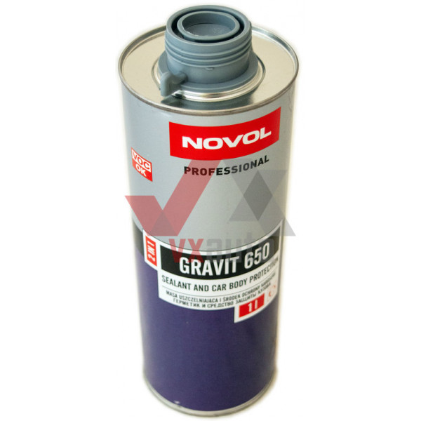 Бараник (протектор) + герметик 2 в 1  1 л сірий NOVOL Gravit 650 