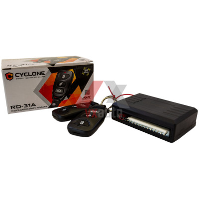 Блок центр. замка без актив. Cyclone (пульт/выход на доводчик, сирену/диод)