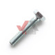 Болт с шестигр. гол. и полной резьбой М8х1.25х80 DIN931/933 клас5.8 белый цинк Teem