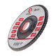 Диск шлифовальный лепестковый 125х22 мм Intertool (зерно K100)