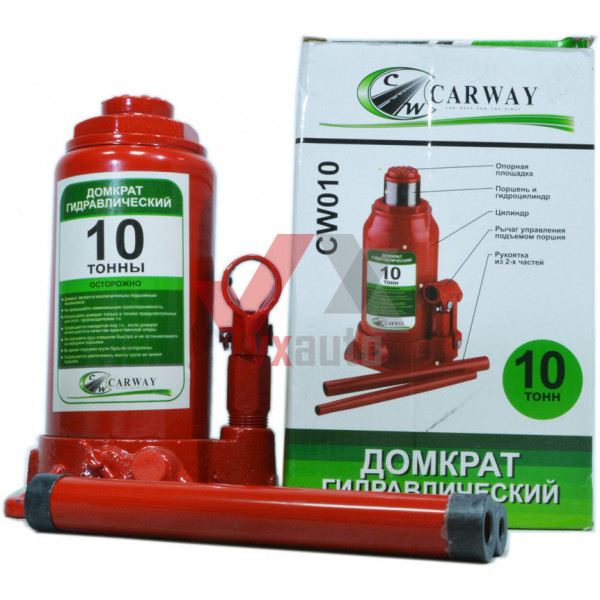 Домкрат гідравлічний 10 т 200-430 мм (стовпчик) Carway (одноштоковий)