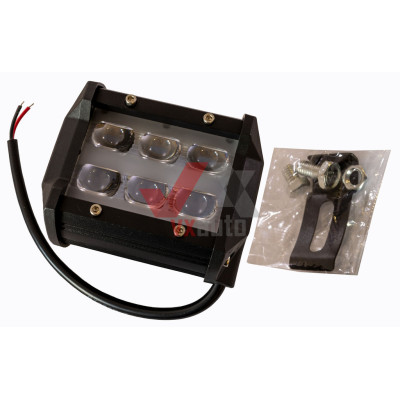Фара дополнительная LED прямоуголь. 95 х 80 х 65 (Д х В х Ш) 18 W Optimal-L