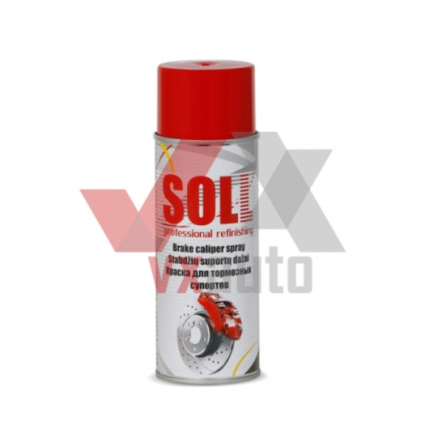 Фарба для тормозных суппортов (красная) 400 мл SOLL