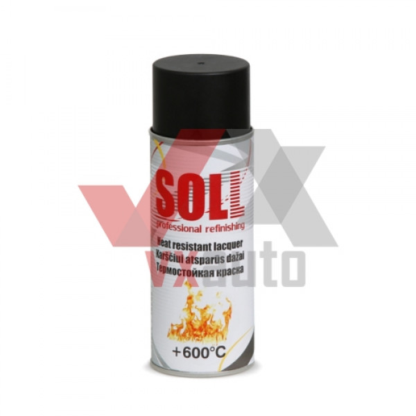 Фарба термостойкая (черная) 400 мл SOLL 600°C